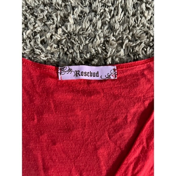 Rosebud women's red v neck sleeveless top size large - Picture 4 of 7